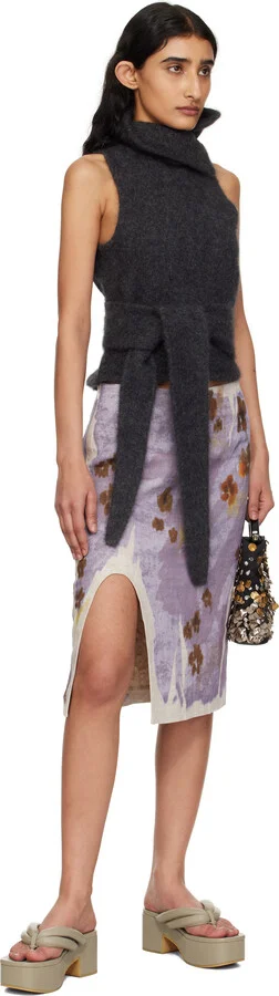 Dries Van Noten Khaki Platform Sandals - Image 5