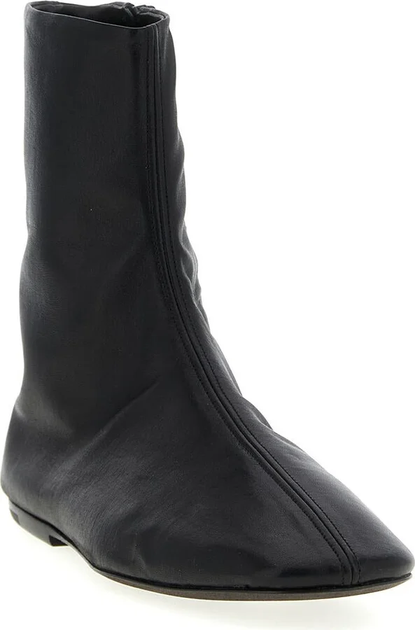 Dries Van Noten Leather Ankle Boots - Image 2