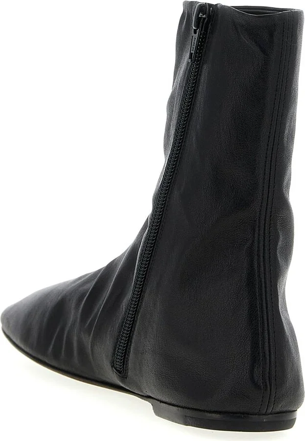Dries Van Noten Leather Ankle Boots - Image 3