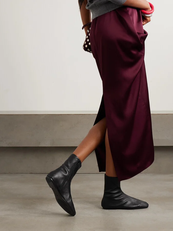 Dries Van Noten - Leather Ankle Boots - Black - Image 2