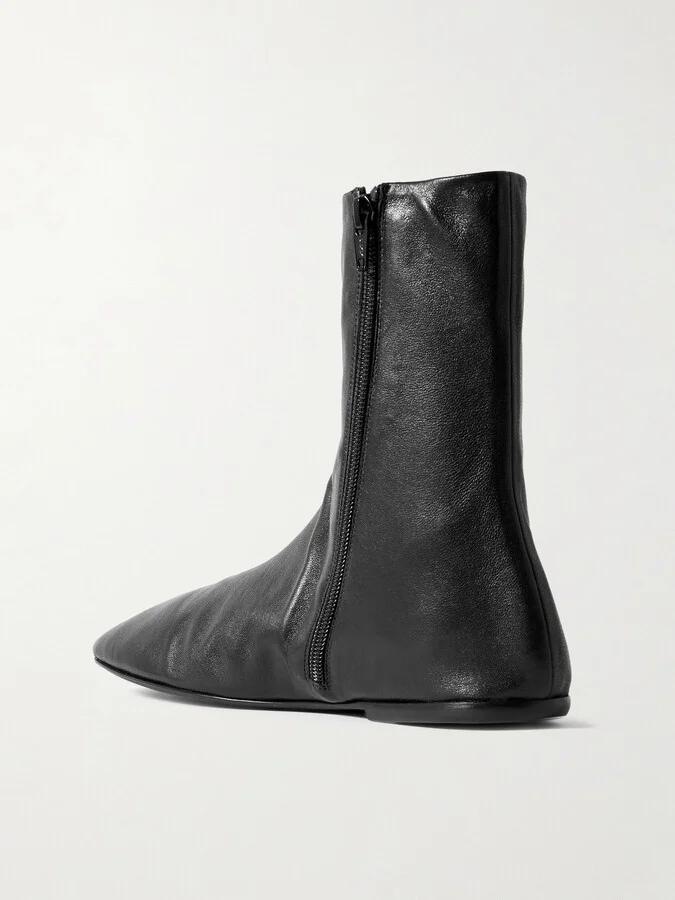 Dries Van Noten - Leather Ankle Boots - Black - Image 3
