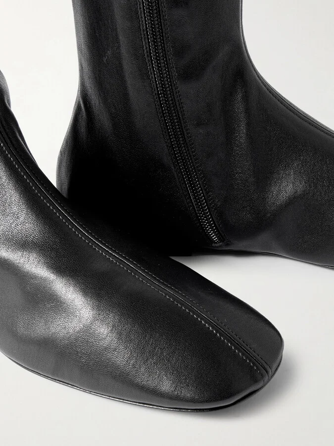 Dries Van Noten - Leather Ankle Boots - Black - Image 4