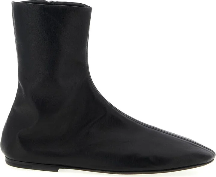 Dries Van Noten Leather Ankle Boots