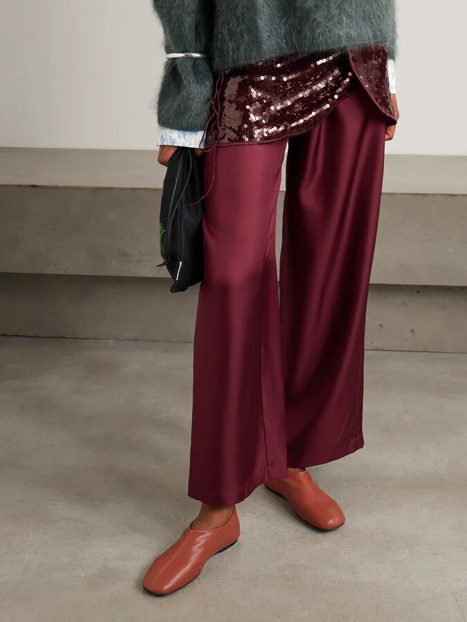 Dries Van Noten - Leather Flats - Red - Image 2