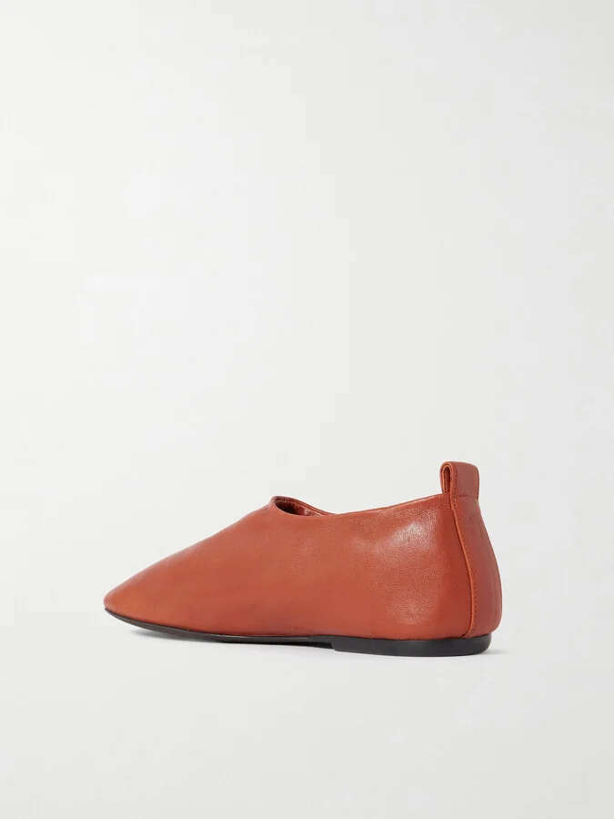 Dries Van Noten - Leather Flats - Red - Image 3