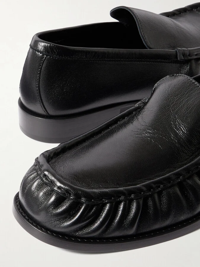 Dries Van Noten - Leather Loafers - Black - Image 4