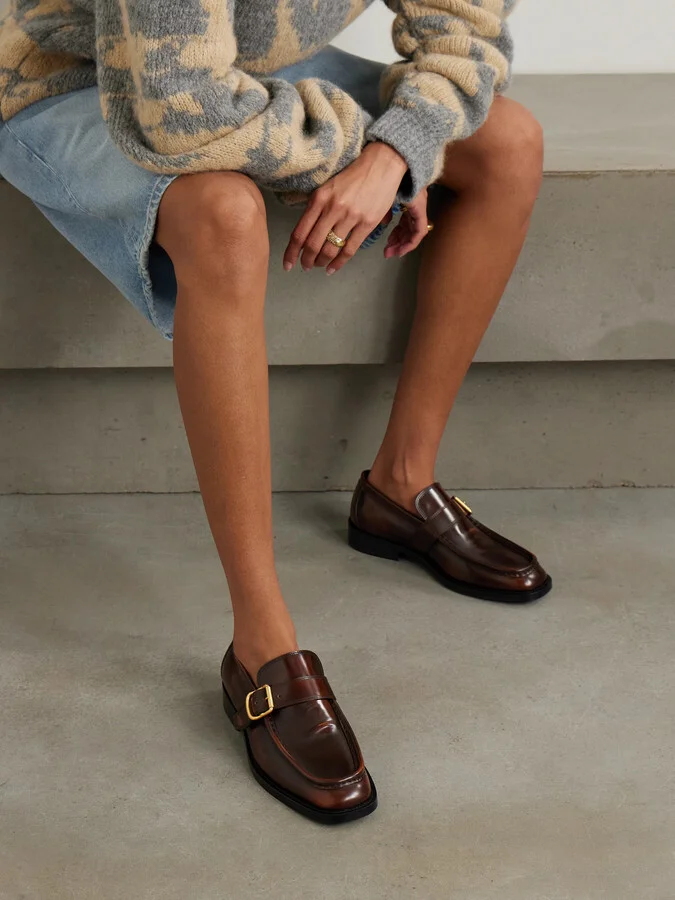 Dries Van Noten - Leather Loafers - Brown - Image 2