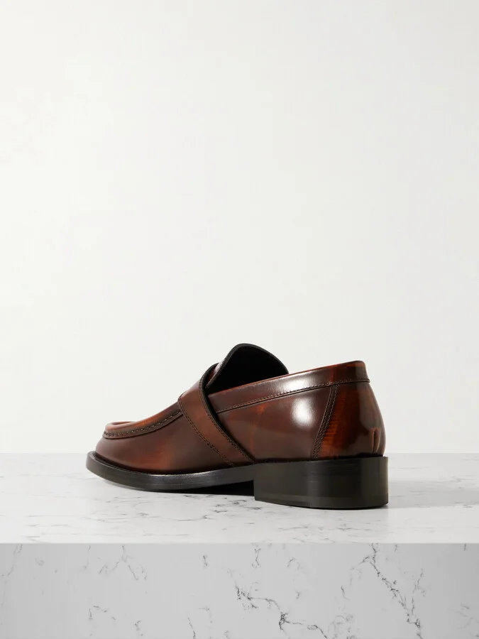 Dries Van Noten - Leather Loafers - Brown - Image 3