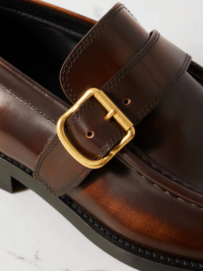 Dries Van Noten - Leather Loafers - Brown - Image 4