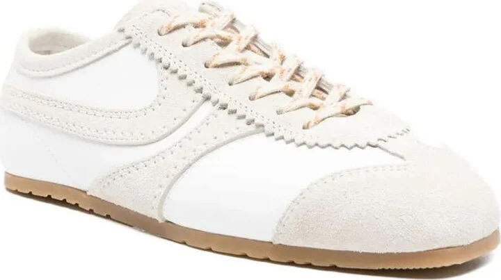Dries Van Noten Leather Sneakers With Suede Inserts Shoes - Image 2