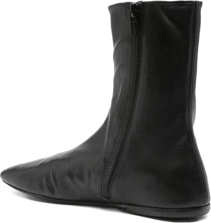 Dries Van Noten Leather Sock Booties Shoes - Image 3