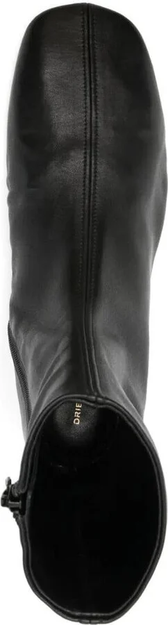 Dries Van Noten Leather Sock Booties Shoes - Image 4