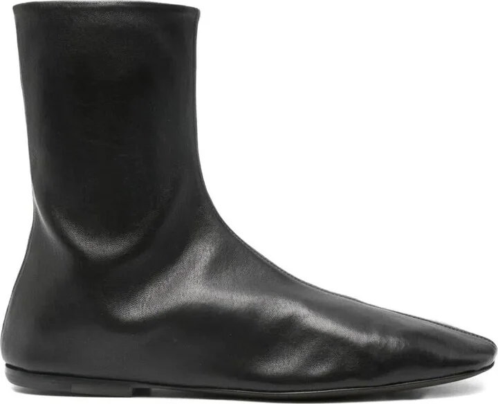 Dries Van Noten Leather Sock Booties Shoes