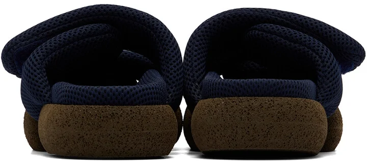 Dries Van Noten Navy Mesh Sandals - Image 2