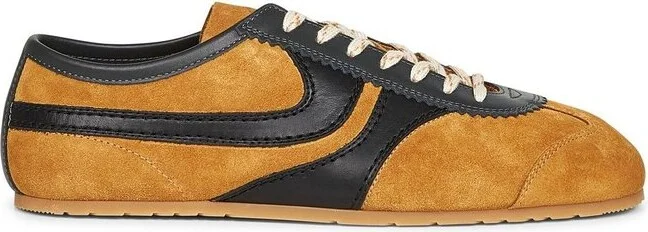 Dries Van Noten Round Toe Lace-Up Sneakers