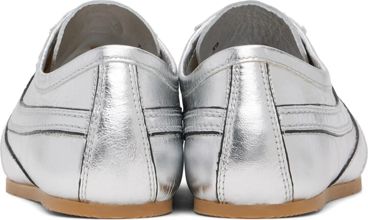 Dries Van Noten Silver Metallic Sneakers - Image 2