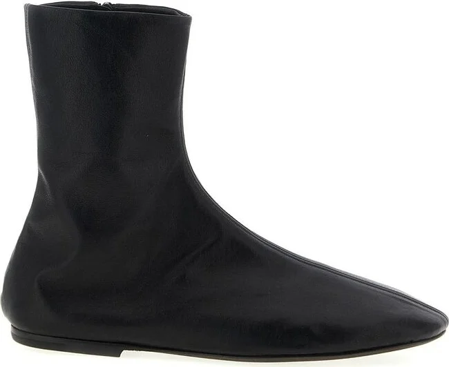 Dries Van Noten Square Toe Ankle Boots