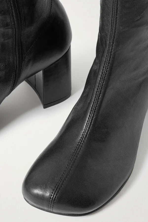Dries Van Noten - Stretch-leather Ankle Boots - Black - Image 4