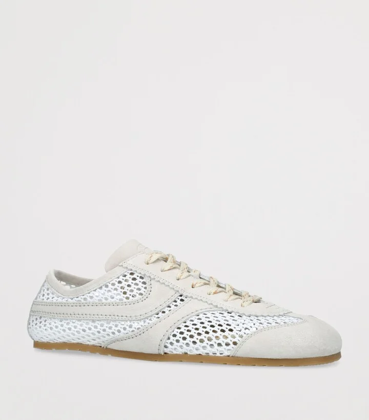 Dries Van Noten Suede Low-Top Sneakers - Image 3