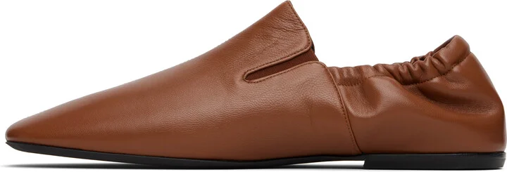 Dries Van Noten Tan Elasticized Loafers - Image 3