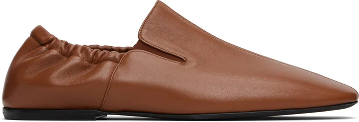 Dries Van Noten Tan Elasticized Loafers