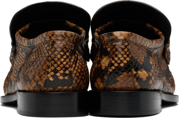 Dries Van Noten Tan Leather Loafers - Image 2