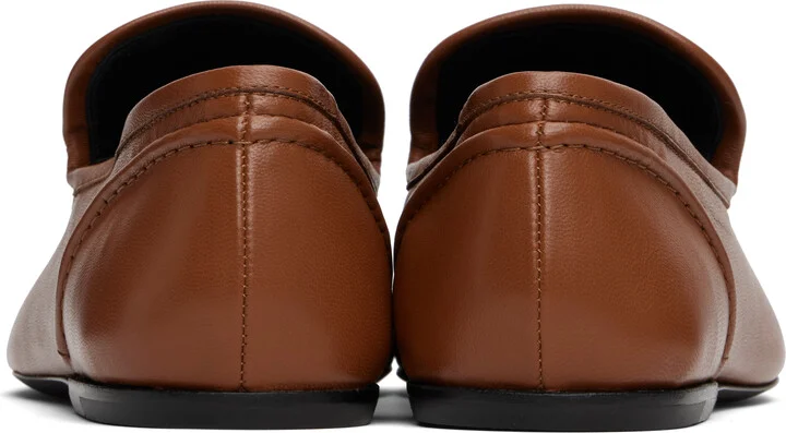 Dries Van Noten Tan Leather Loafers - Image 2