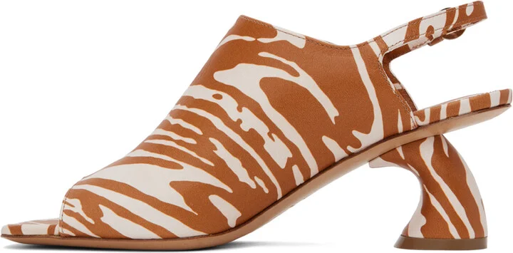 Dries Van Noten Tan Open Toe Heeled Sandals - Image 3