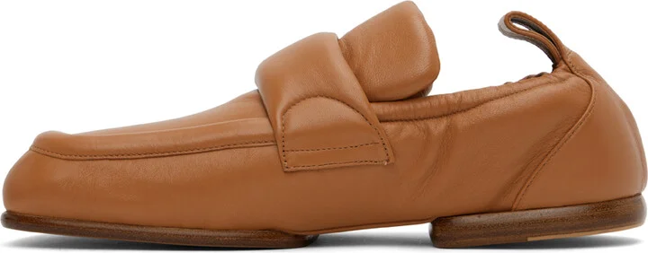 Dries Van Noten Tan Padded Loafers - Image 3