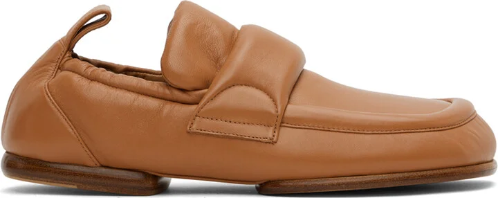 Dries Van Noten Tan Padded Loafers