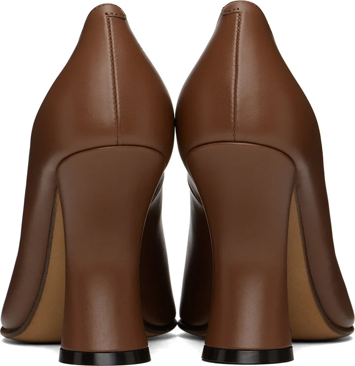 Dries Van Noten Tan Pointed Toe Heels - Image 2
