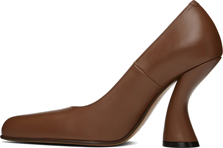 Dries Van Noten Tan Pointed Toe Heels - Image 3