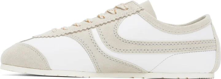 Dries Van Noten Taupe & White Suede Sneakers - Image 3