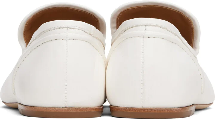 Dries Van Noten White Leather Loafers - Image 2