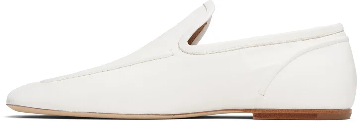 Dries Van Noten White Leather Loafers - Image 3