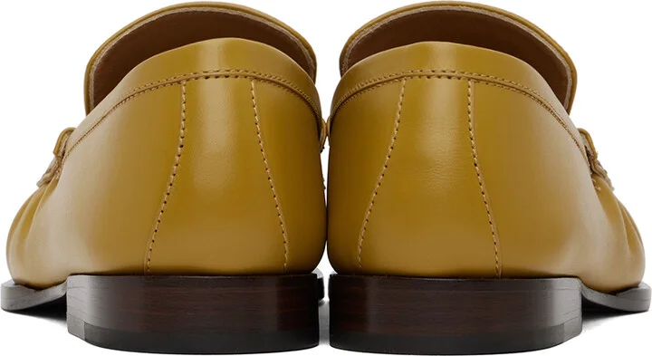 Dries Van Noten Yellow Leather Loafers - Image 2