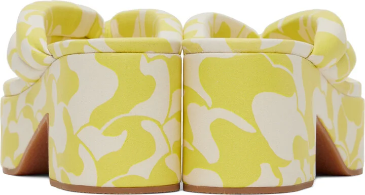 Dries Van Noten Yellow Platform Thong Sandals - Image 2