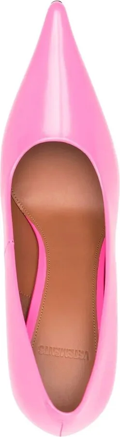 Drill-Heel Leather Pumps - Image 4