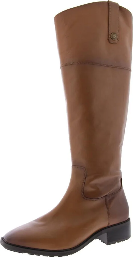 Drina ATH Womens Leather Bock Heel Knee-High Boots