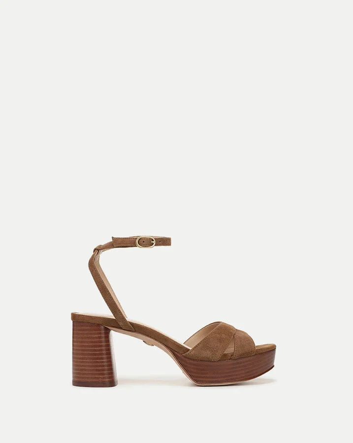 Drina Platform Block-Heel Sandal