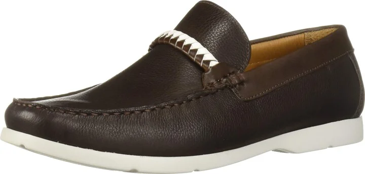 Driver Club USA Men's Leather EVA Lightweight Technology Slip on Braid Detail Loafer