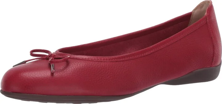 Driver Club USA Women's Leather Flat with Tiebow Detail Ballet