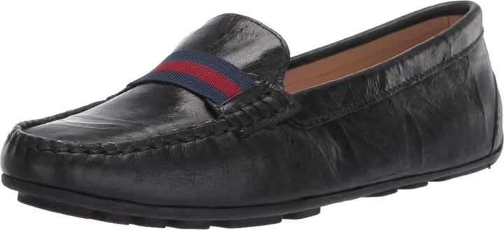 Driver Club USA Women's Leather Made in Brazil Grow Gain Ribbon Detail Driver Moc Loafer