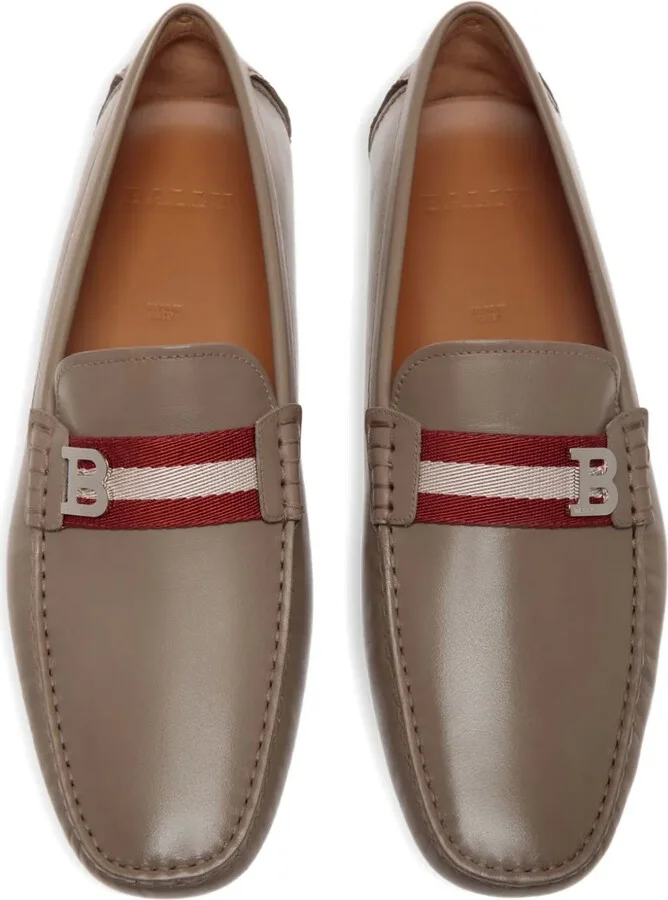 Driver leather strap loafers - Image 3