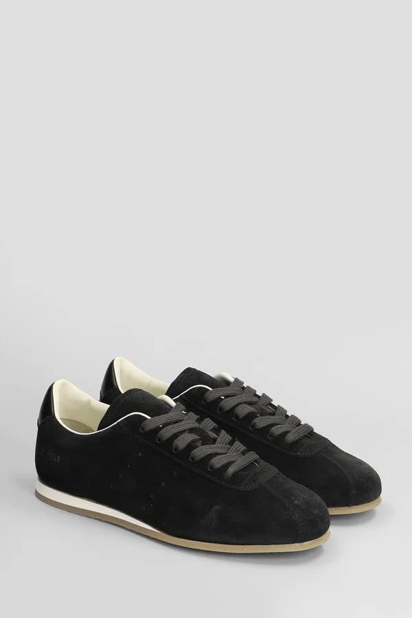 Driving Shoe Sneakers In Black Suede - Image 2