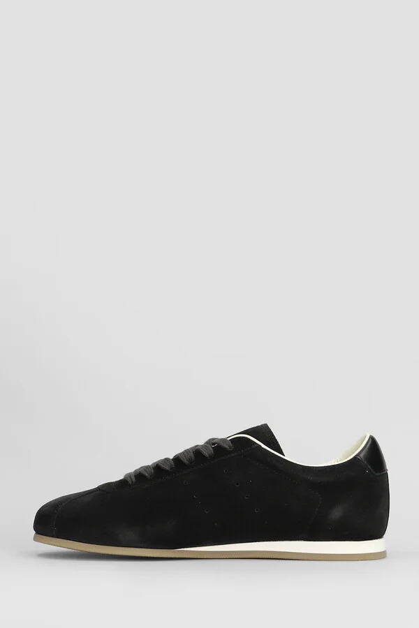 Driving Shoe Sneakers In Black Suede - Image 3