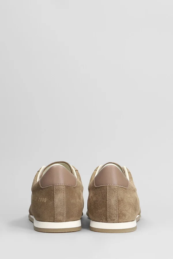 Driving Shoe Sneakers In Taupe Suede - Image 4
