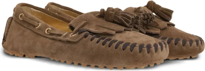 Driving tassel-embellished suede loafers - Image 2