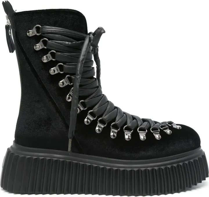 Dromo Velvet combat boots