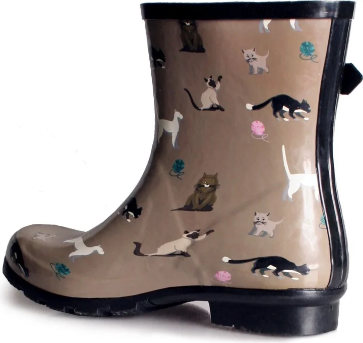 Droplet Patterned Waterproof Rain Boot - Image 11